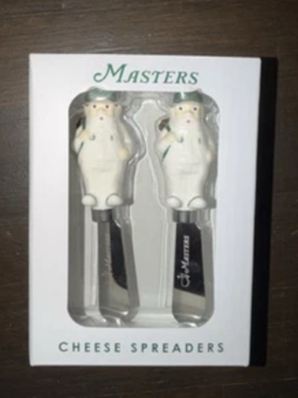Masters Gnome Cheese Spreaders. Purchased at 2026 Masters at Augusta National